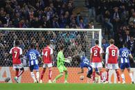 Tot stadionul a crezut că e gol! Ratare incredibilă în Porto - Arsenal: din 3 metri și cu poarta goală