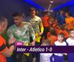 Horațiu Moldovan, salutând arbitrii români înainte de Inter - Atletico // sursă foto: captură Știri DigiSport