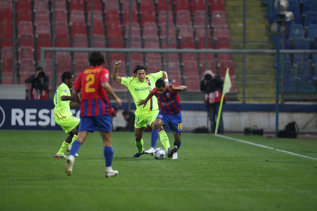 Imagini de arhivă de la duelurile dintre FCSB și Lyon