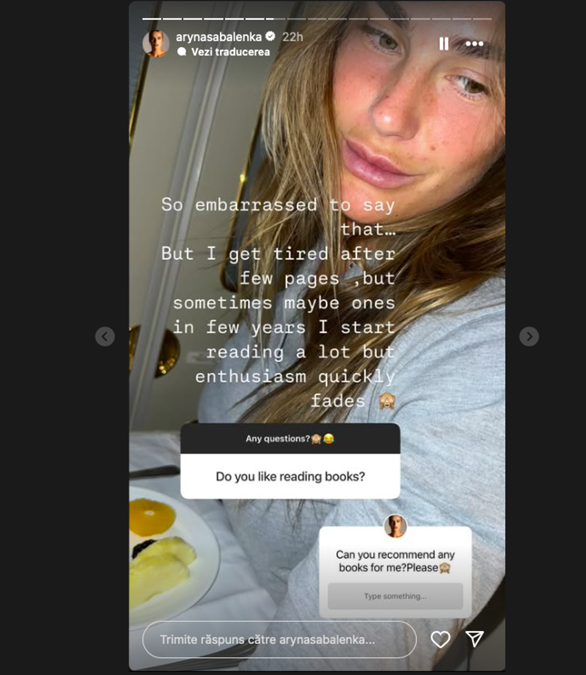 Sabalenka, Instagram