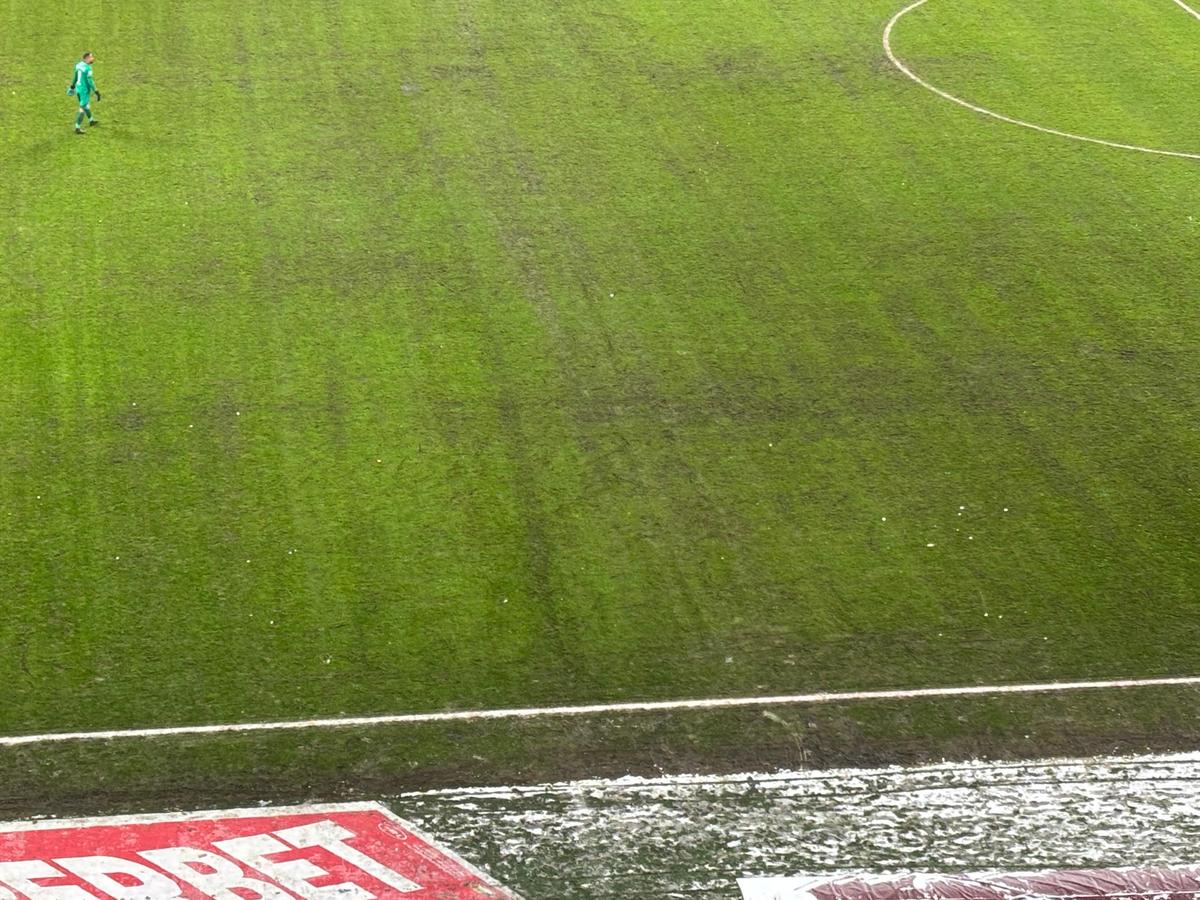 Gazonul pe Arena Națională, după Rapid - Dinamo