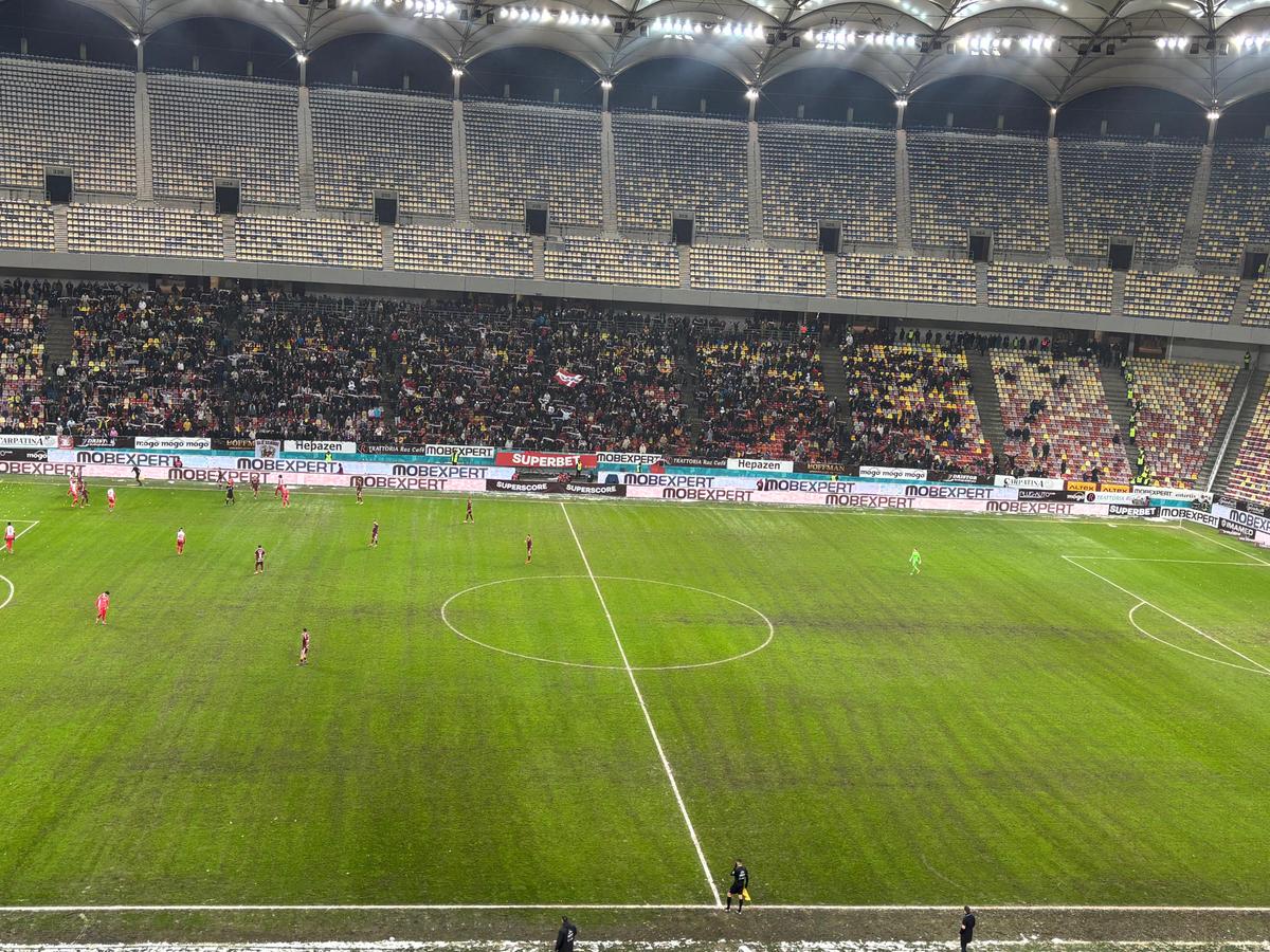 Gazonul pe Arena Națională, după Rapid - Dinamo
