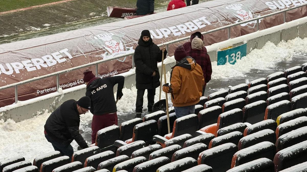 Arena Națională, cu două ore înainte de Rapid - Dinamo, etapa 28 + lojile celor două echipe