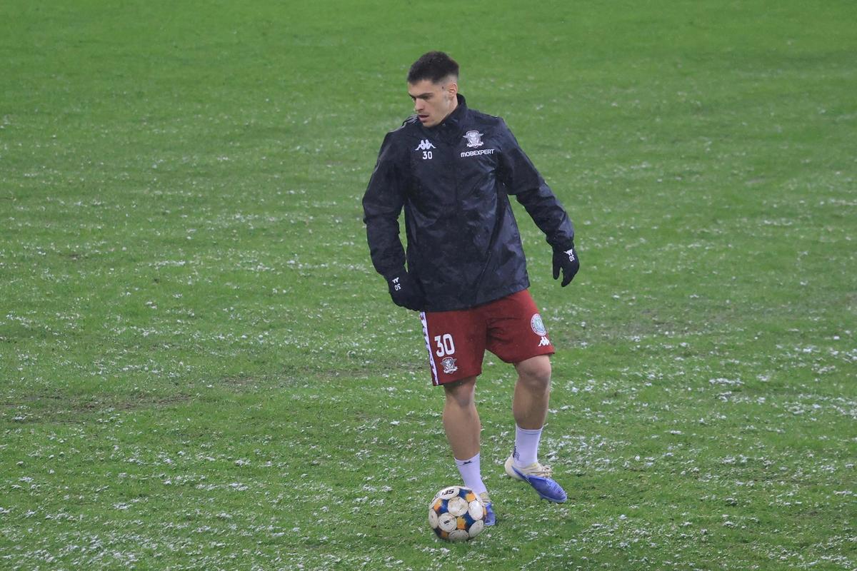 Imagini de la încălzire înainte de Rapid - Dinamo, 21.02.2026