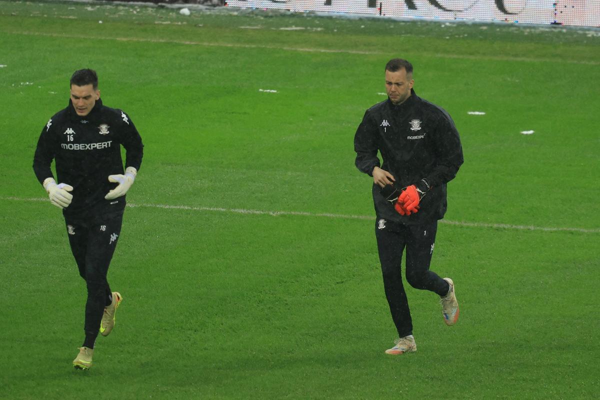 Imagini de la încălzire înainte de Rapid - Dinamo, 21.02.2026