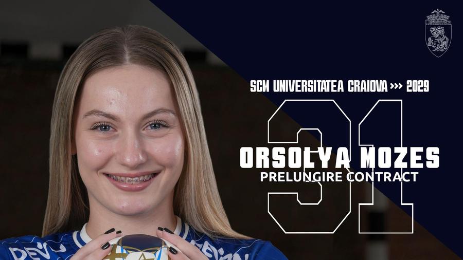 Orsolya Mozes a semnat prelungirea până în 2029 // foto: SCM Craiova Facebook Convocată în premieră la naționala de handbal a României, a semnat contractul până în 2029