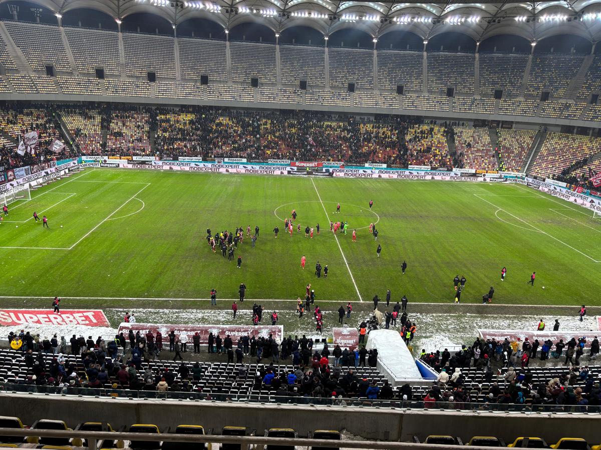 Imagini de la finalul meciului Rapid - Dinamo
