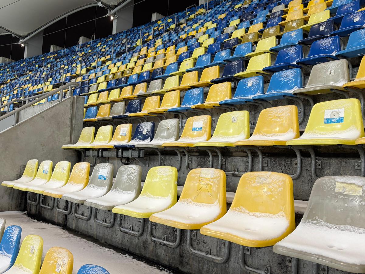 Arena Națională, cu două ore înainte de Rapid - Dinamo, etapa 28 + lojile celor două echipe