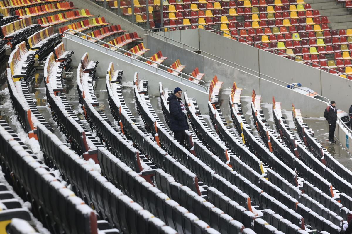 Imagini de la încălzire înainte de Rapid - Dinamo, 21.02.2026