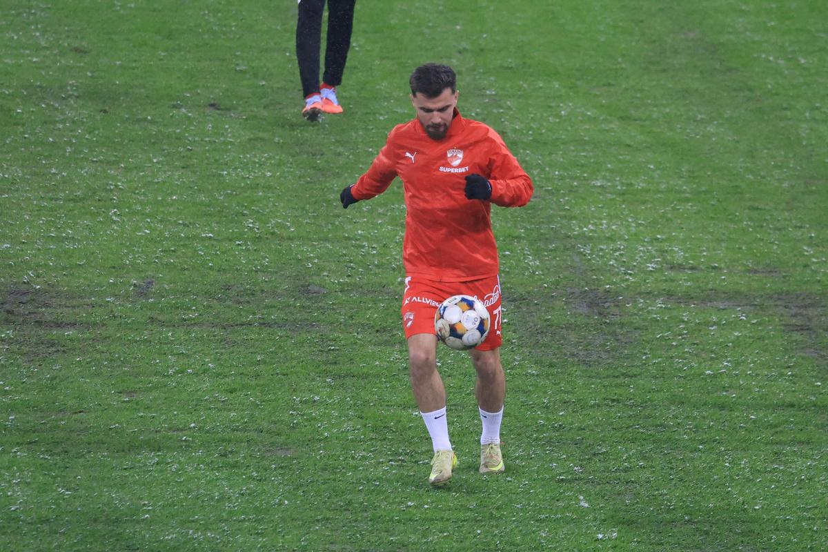 Imagini de la încălzire înainte de Rapid - Dinamo, 21.02.2026
