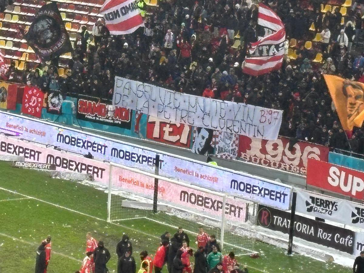 Imagini de la finalul meciului Rapid - Dinamo