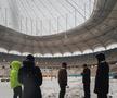 Gazonul Arenei Naționale, acoperit de zăpadă în ziua meciului Rapid - Dinamo/ foto Facebook @Rapid