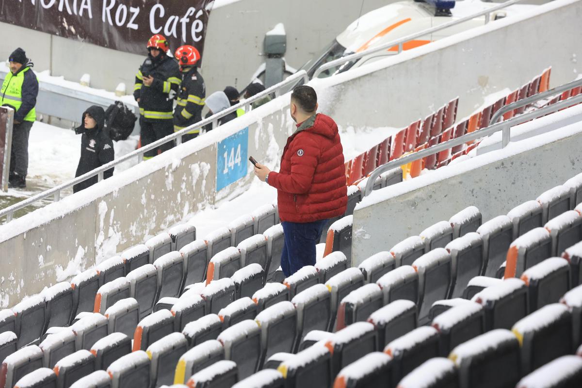 Imagini de la încălzire înainte de Rapid - Dinamo, 21.02.2026