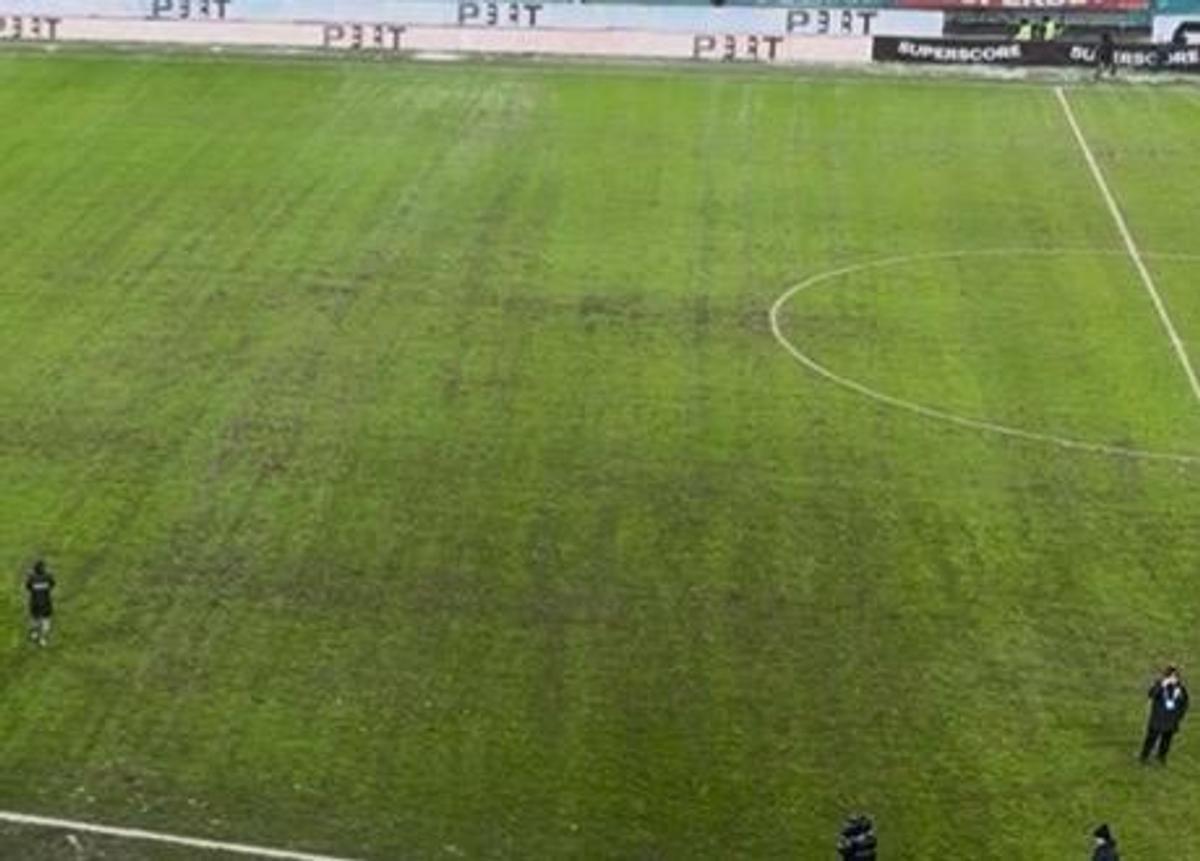 Gazonul pe Arena Națională, după Rapid - Dinamo