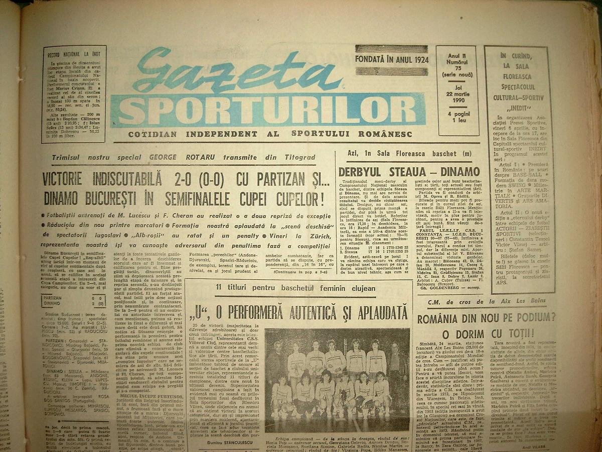 RETRO GSP // 21 martie, ziua „câinilor”! Dinamo obținea cele mai mari performanțe europene