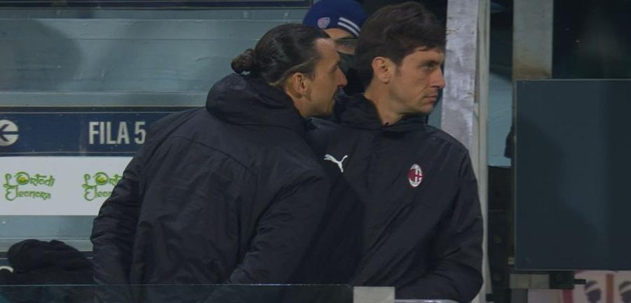 Zlatan Ibrahimovic și Ciprian Tătărușanu Foto: captură telekom Ciprian Tătărușanu și Zlatan Ibrahimovic, puși pe glume la ultimul meci al celor de la AC Milan