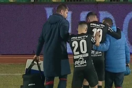 Momentul în care Chunchukov părăsește terenul