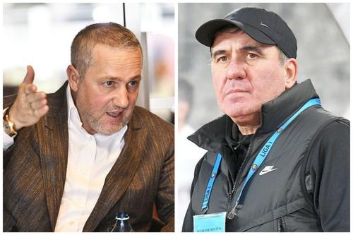 Mihai Rotaru (în stânga) versus Gică Hagi