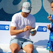 Ștefania Bojică, în urmă cu mai mulți ani, alături de Rafa Nadal / Sursă foto: Arhivă personală