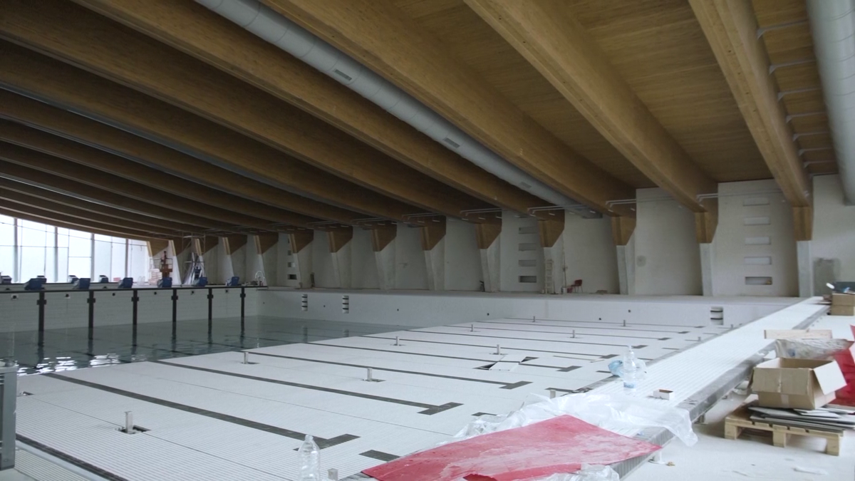 Cum se construiesc bazinele de înot de la JO Paris