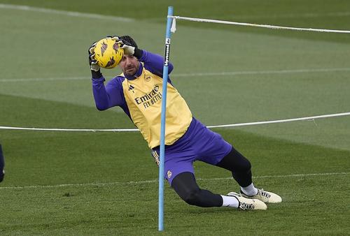 Thibaut Courtois, la antrenamentul lui Real Madrid Foto: Imago