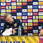 Edi Iordănescu la conferința de presă dinaintea meciului amical cu Irlanda de Nord (foto: Andrei Petrescu)