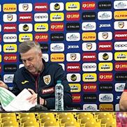 Edi Iordănescu la conferința de presă dinaintea meciului amical cu Irlanda de Nord (foto: Andrei Petrescu)
