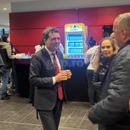 Nicușor Dan fost prezentă la România – Bosnia-Herțegovina, meci din preliminariile pentru Campionatul Mondial din 2026. FOTO: Ionuț Iordache (GSP.RO)