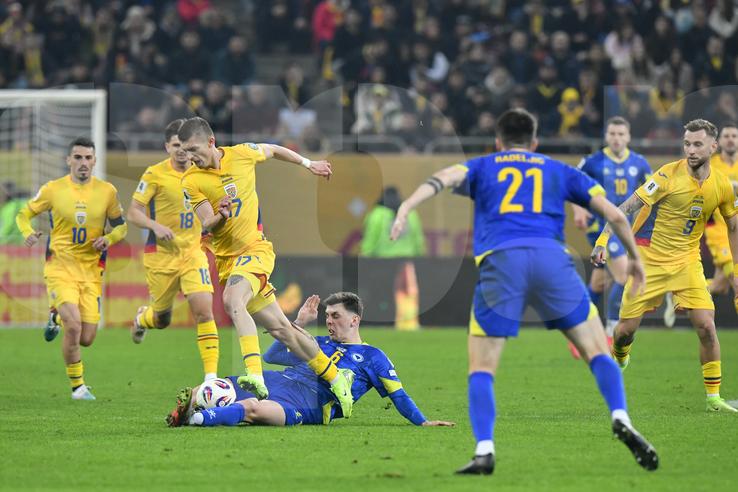 România – Bosnia-Herțegovina, meci din preliminariile pentru Campionatul Mondial din 2026. FOTO: Cristi Preda (GSP.RO)