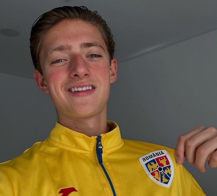 Daniel Ethan Gold abia aștepta convocarea la lotul României. Foto: Instagram