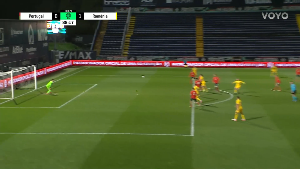 Golul lui Cristi Mihai în Portugalia U21 - România U21