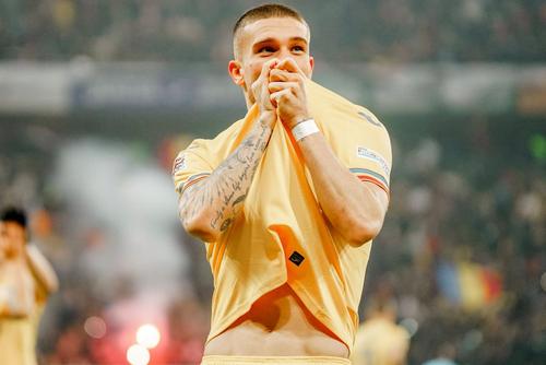 Daniel Bîrligea, în România - Cipru // foto: Imago Images