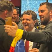 Nicușor Dan fost prezentă la România – Bosnia-Herțegovina, meci din preliminariile pentru Campionatul Mondial din 2026. FOTO: Ionuț Iordache (GSP.RO)