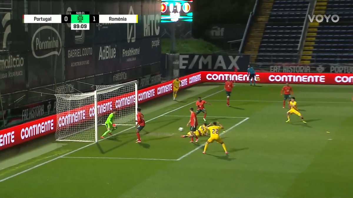 Golul lui Cristi Mihai în Portugalia U21 - România U21