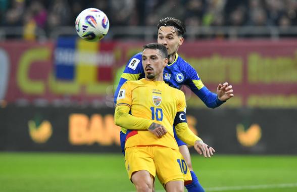 Nicolae Stanciu își face „mea culpa”, după România - Bosnia: „Ar fi culmea să dăm vina pe arbitraj”