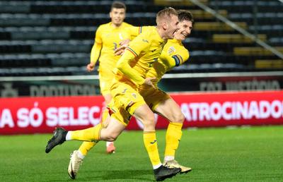 Victorie pentru România U21 împotriva Portugaliei U21 » Un gol senzațional a decis meciul