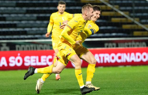 Victorie pentru România U21 împotriva Portugaliei U21 » Un gol senzațional a decis meciul