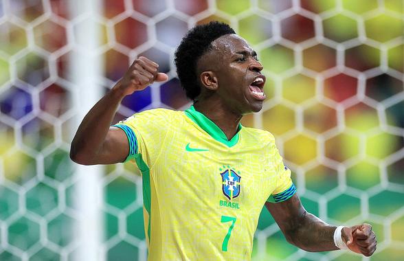 Vinicius a înscris în minutul 90+9, iar Brazilia a răpus-o pe Columbia!