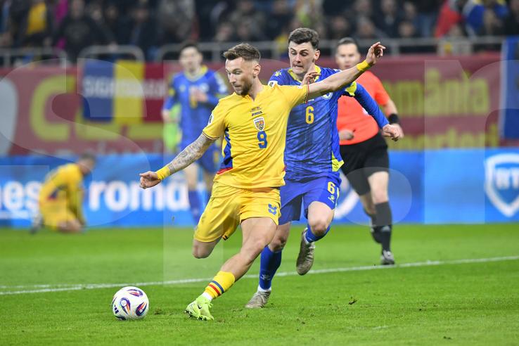 România – Bosnia-Herțegovina, meci din preliminariile pentru Campionatul Mondial din 2026. FOTO: Cristi Preda (GSP.RO)