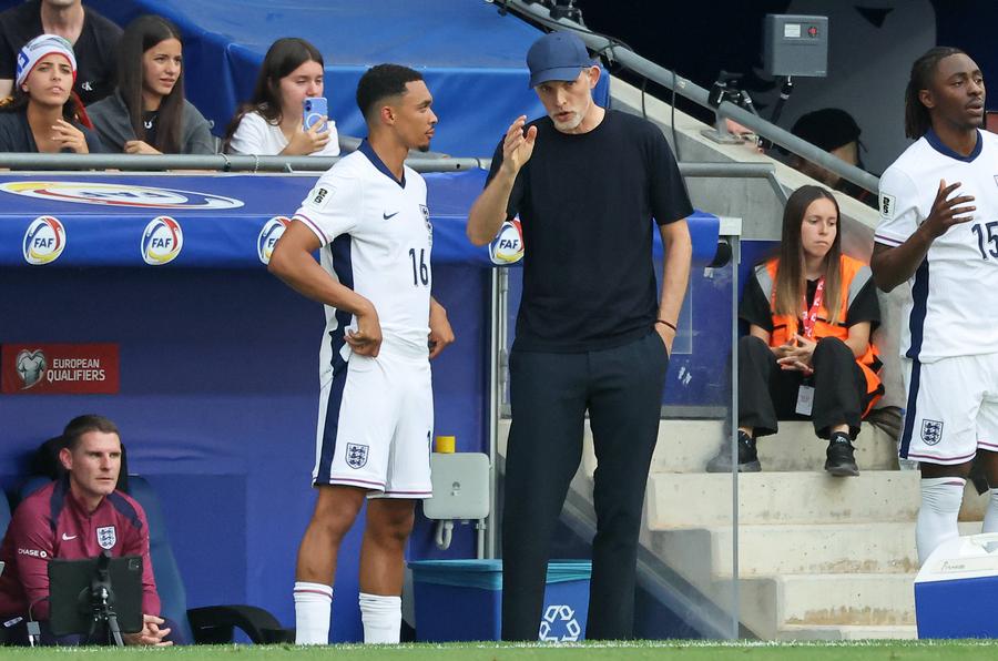 Trent Alexander-Arnold și Thomas Tuchel, la meciul dintre Andorra și Anglia / Imago Images Va reuși Ancelotti ce n-a mai făcut nimeni? Marea provocare a italianului la acest Mondial