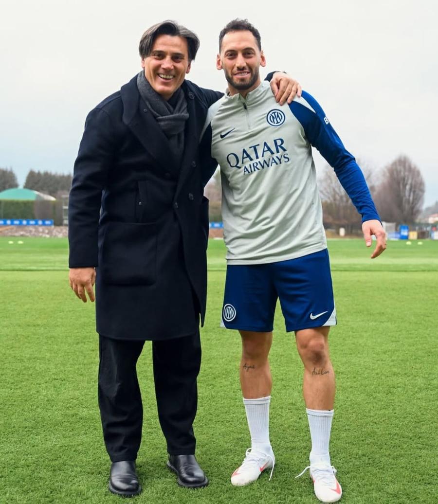 Vincenzo Montella a fost luna trecută la Milano să-i viziteze pe cei de la Inter și s-a conversat cu Hakan Calhanoglu Și turcii au o teamă uriașă înainte de baraj: „Uneori, pe jucători trebuie să-i bați, apoi să-i mângâi!”