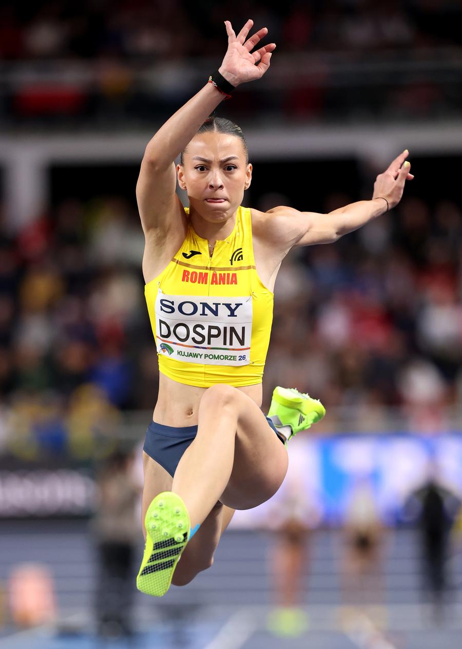 Alexia Dospin, la Campionatele Mondiale de atletism în sală/Foto: Getty Images Elena Talos, pe locul 9 la triplusalt, iar Alexia Dospin pe poziția a 13-a la Campionatele Mondiale în sală