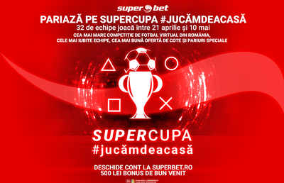 Începe SuperCupa #jucămdeacasă! Vezi meciurile, SuperEchipele și SuperOferta!