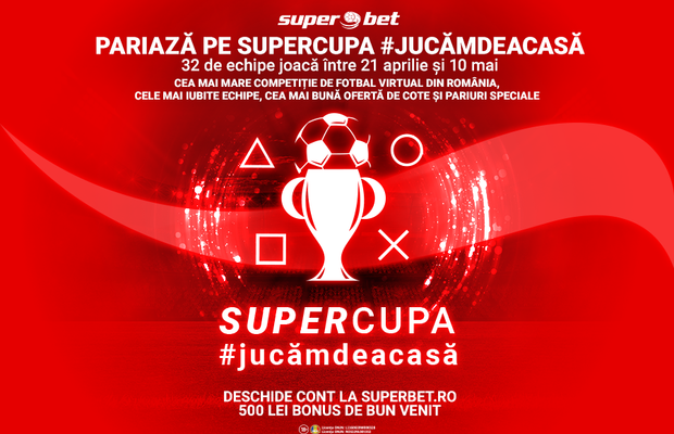 Începe SuperCupa #jucămdeacasă! Vezi meciurile, SuperEchipele și SuperOferta!