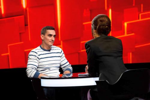 Marian Drăgulescu, la emisiunea lui Denise Rifai // foto: Facebook @ 40 de întrebări cu Denise Rifai