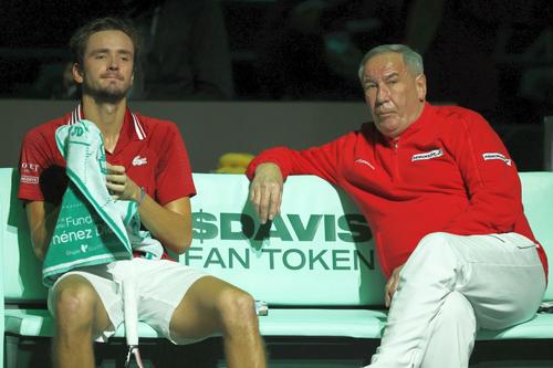 Shamil Tarpishchev și Daniil Medvedev / Sursă foto: Guliver/Getty Images
