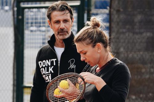 Patrick Mouratoglou și Simona Halep
