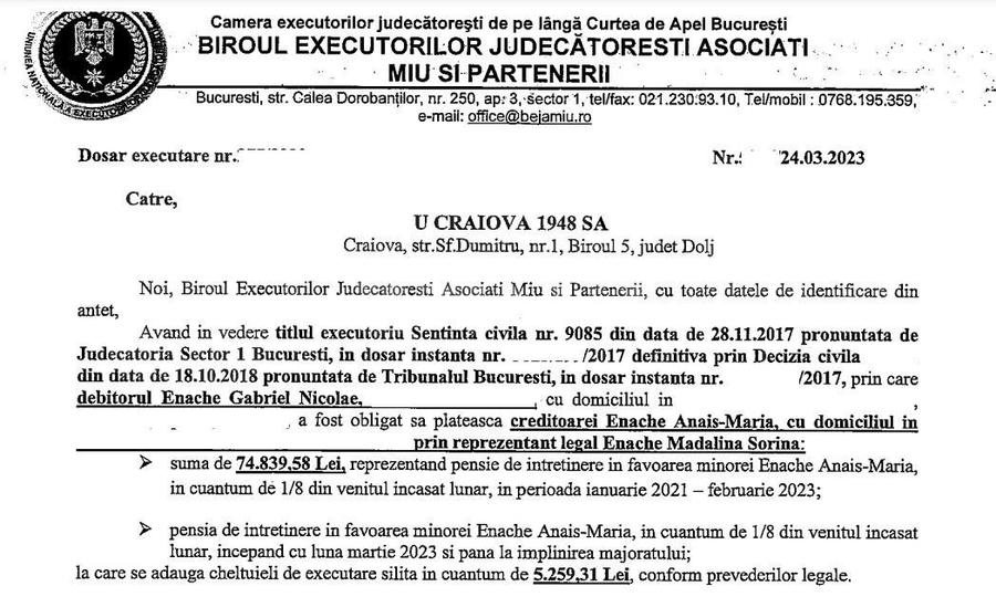 Probleme pentru Mititelu » Un fotbalist a cerut FRF să nu-i acorde lui FCU Craiova licența pentru cupele europene! Reacția clubului
