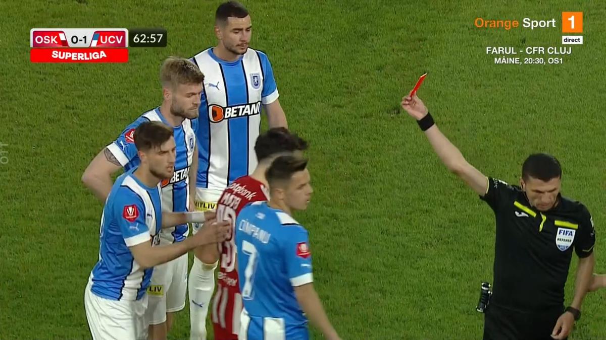 A luat ROȘU direct și ratează derby-urile cu FCSB și CFR Cluj: „E doar vina mea, un cartonaș stupid!”