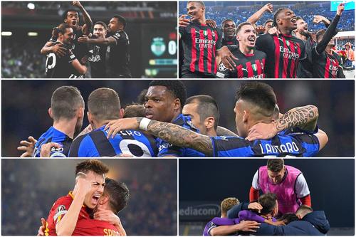 Italia are cinci semifinaliste din 12 în cupele europene